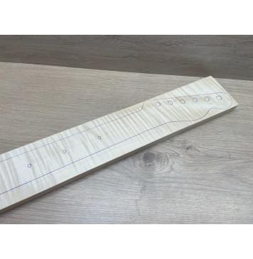 Клён Белый Явор, Волнистый заготовка грифа для электрогитары Радиал АА Волна ААА 21х82х725 мм (Уценка-два сучка на пятке грифа с одной стороны)-5