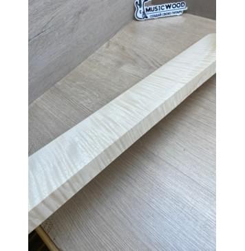 Клён Белый Явор, Волнистый заготовка грифа для электрогитары Радиал АА Волна ААА 21х82х725 мм (Уценка-два сучка на пятке грифа с одной стороны)-14