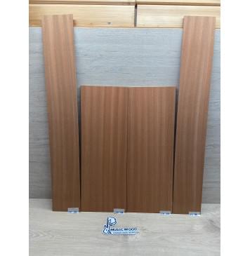 Сапели заготовка комплекта (Дека + Обечайки) акустической гитары Радиал ААА 4х197х540 мм (Дека 2шт) Радиал АА 3.3х120х805 мм (Обечайка 2шт)-0