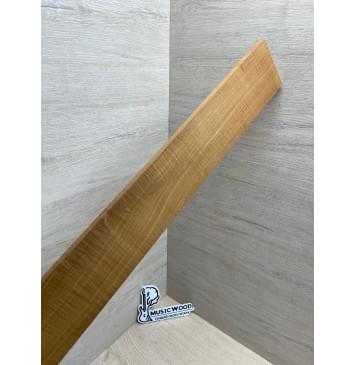 Клён Волнистый Печёный 180гр заготовка накладки для электрогитары Смешанный ААА Волна А 8.5х77-71х555 мм-5