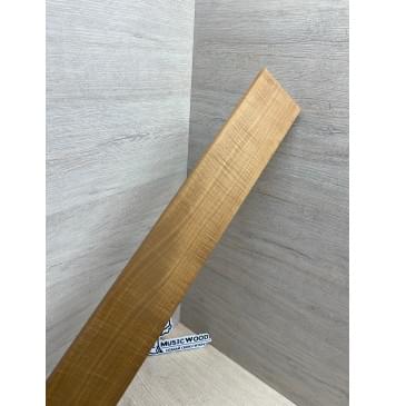 Клён Волнистый Печёный 180гр заготовка накладки для электрогитары Смешанный ААА Волна А 8.5х77-71х555 мм-12