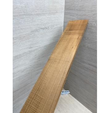 Клён Волнистый Печёный 180гр заготовка накладки для электрогитары Радиал А Волна АА 8.8х75х565 мм-12