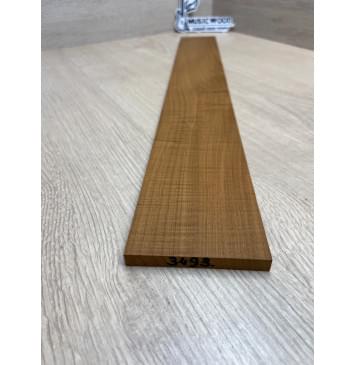 Клён Волнистый Печёный 180гр заготовка накладки для электрогитары Смешанный ААА Волна А 9х78-71х555 мм-2