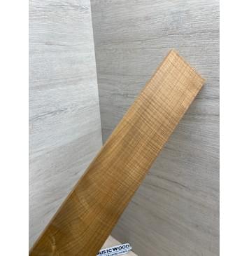 Клён Волнистый Печёный 180гр заготовка накладки для электрогитары Смешанный ААА Волна А 9х78-71х555 мм-13