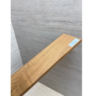 Клён Волнистый Печёный 180гр заготовка накладки для электрогитары Смешанный ААА Волна А 9х78-71х555 мм-12