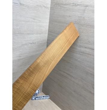 Клён Волнистый Печёный 180гр заготовка накладки для электрогитары Смешанный ААА Волна АА 9х78-71х555 мм-11