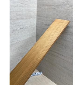 Клён Волнистый Печёный 180гр заготовка накладки для электрогитары Радиал АА Волна АА 8.5х75х565 мм-5