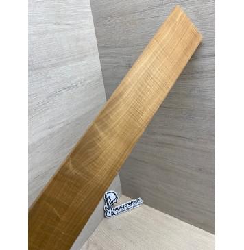 Клён Волнистый Печёный 180гр заготовка накладки для электрогитары Смешанный ААА Волна АА 9х78-71х555 мм-12