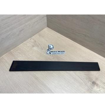 Эбен Чёрный заготовка накладки для электрогитары Радиал АА 7,5(6,5)х67-54х535 мм-0