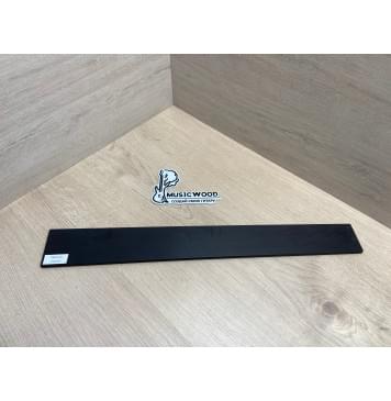 Эбен Чёрный заготовка накладки для электрогитары Радиал АА 7,5(6,5)х67-54х535 мм-4