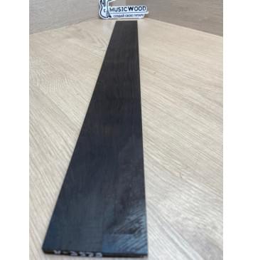 Эбен Чёрный заготовка накладки для электрогитары Смешанный ААА 8,3(7)х66-56х535 мм-4