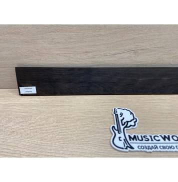 Эбен Чёрный заготовка накладки для электрогитары Смешанный ААА 8,3(7)х66-56х535 мм-5