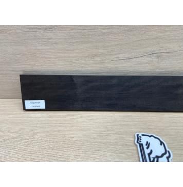 Эбен Чёрный заготовка накладки для электрогитары Радиал АА 7,5х66-55х537 мм-5