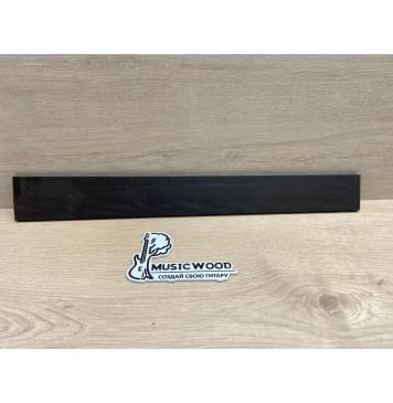 Эбен Чёрный заготовка накладки для электрогитары Радиал АА 7,5х66-55х537 мм-7