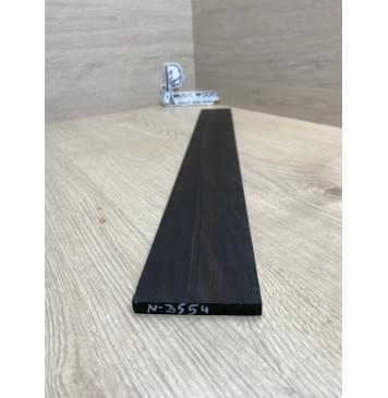 Эбен Чёрный заготовка накладки для электрогитары Радиал АА 8(7)х70-62х536 мм-1