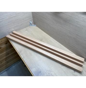 Окуме (Габон) заготовка для переклеенного сквозного грифа гитары Радиал АА 43х(46-20-46)х1185 мм - из 3 частей-1