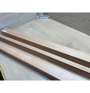 Окуме (Габон) заготовка для переклеенного сквозного грифа гитары Радиал АА 43х(46-20-46)х1185 мм - из 3 частей-5