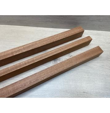 Сапели заготовка грифа электрогитары Радиал АА 44х(33-22-33)х705 мм - из 3 частей-4