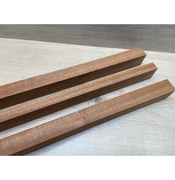 Сапели заготовка грифа электрогитары Радиал АА 44х(33-22-33)х705 мм - из 3 частей-8