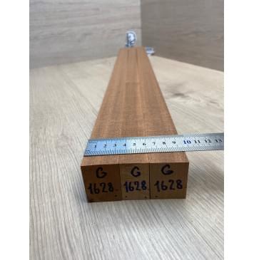 Сапели заготовка грифа электрогитары Радиал АА 44х(33-26-33)х710 мм - из 3 частей-5