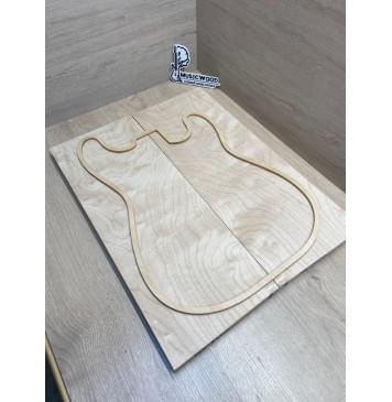 Клён Белый заготовка на топ Тангент АА 18х193х500 мм - 2 шт. (книжкой)-1