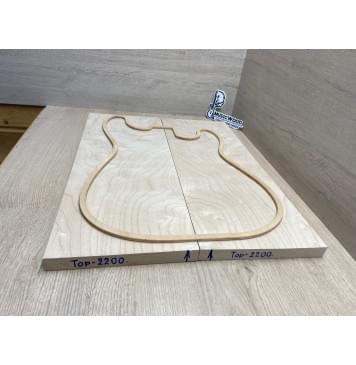 Клён Белый заготовка на топ Тангент АА 18х193х500 мм - 2 шт. (книжкой)-2