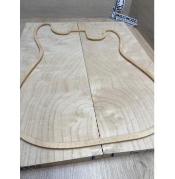 Клён Белый заготовка на топ Тангент АА 18х193х500 мм - 2 шт. (книжкой)-3