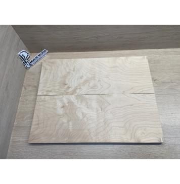 Клён Белый заготовка на топ Тангент АА 18х193х500 мм - 2 шт. (книжкой)-5