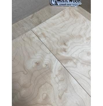 Клён Белый заготовка на топ Тангент АА 18х193х500 мм - 2 шт. (книжкой)-8