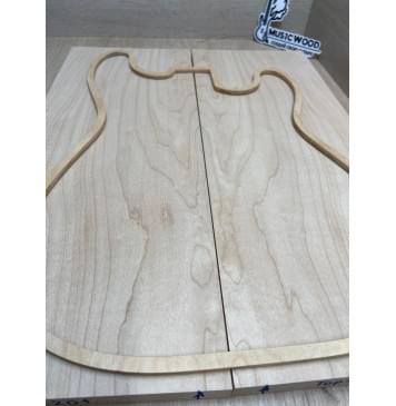 Клён Белый заготовка на топ Смешанный ААА 18х193х500 мм - 2 шт. (книжкой)-2