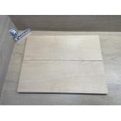 Клён Белый заготовка на топ Смешанный ААА 18х193х505 мм - 2 шт. (книжкой)