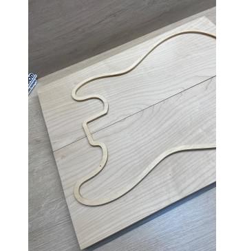 Клён Белый заготовка на топ Смешанный ААА 18х193х505 мм - 2 шт. (книжкой)-4