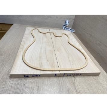 Клён Белый заготовка на топ Смешанный ААА 18х193х500 мм - 2 шт. (книжкой)-4