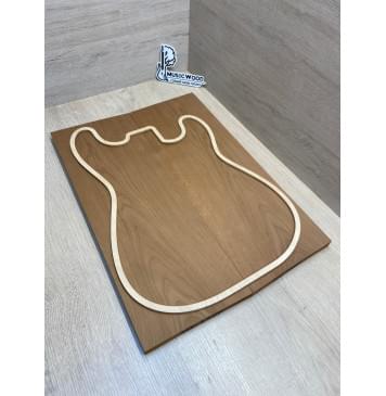 Клён Печёный 180 гр заготовка на топ Тангент ААА 17х178х495 мм - 2 шт.(книжкой)-5