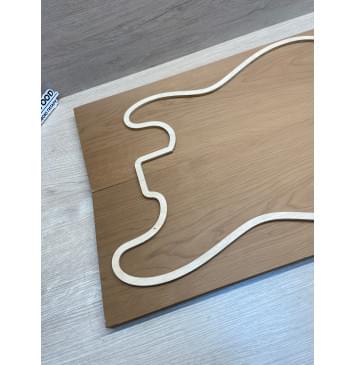 Клён Печёный 180 гр заготовка на топ Тангент ААА 17х178х495 мм - 2 шт.(книжкой)-3