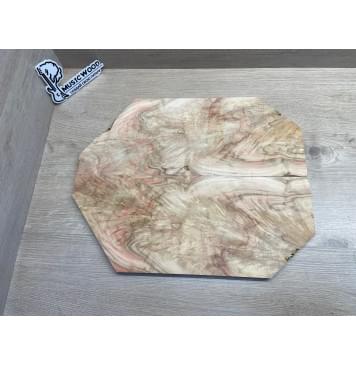 Клён Американский Ashleaf заготовка на топ для Тревел гитары Смешанный АА 12х(100-175-40)х430-254 мм (2 шт. книжкой) (Уценка-трещины)-0