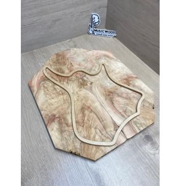 Клён Американский Ashleaf заготовка на топ для Тревел гитары Смешанный АА 12х(100-175-40)х430-254 мм (2 шт. книжкой) (Уценка-трещины)-1