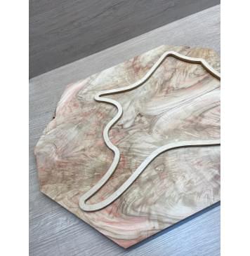 Клён Американский Ashleaf заготовка на топ для Тревел гитары Смешанный АА 12х(100-175-40)х430-254 мм (2 шт. книжкой) (Уценка-трещины)-4