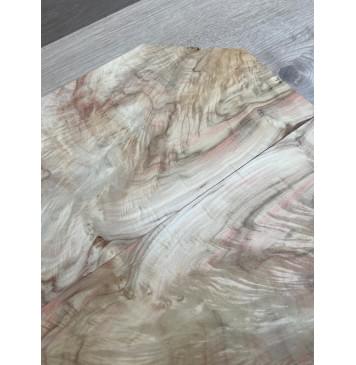 Клён Американский Ashleaf заготовка на топ для Тревел гитары Смешанный АА 12х(100-175-40)х430-254 мм (2 шт. книжкой) (Уценка-трещины)-7