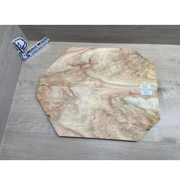 Клён Американский Ashleaf заготовка на топ для Тревел гитары Смешанный АА 12х(100-175-40)х430-254 мм (2 шт. книжкой) (Уценка-трещины)-8