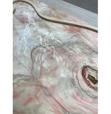 Клён Американский Ashleaf заготовка на топ под заливку Смешанный АА 12х(176-77)х530-485 мм (2 шт. книжкой) (Уценка-сучки,трещины)-5