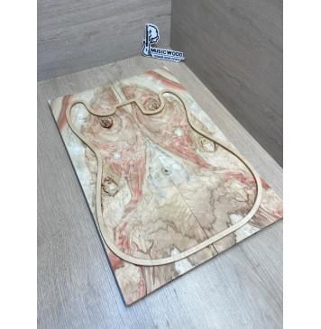 Клён Американский Ashleaf заготовка на топ Смешанный АА 12х173х525 мм (2 шт. книжкой) (Уценка-сучки,трещины)-6