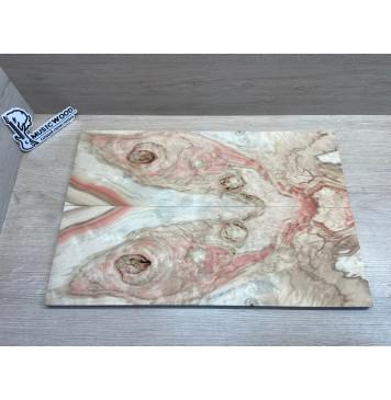 Клён Американский Ashleaf заготовка на топ Смешанный АА 12х173х525 мм (2 шт. книжкой) (Уценка-сучки,трещины)-9