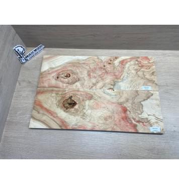 Клён Американский Ashleaf заготовка на топ Смешанный АА 12х173х525 мм (2 шт. книжкой) (Уценка-сучки,трещины)-11