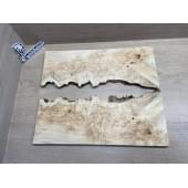 Клён Американский Кап заготовка на топ под заливку Смешанный АА 13х380х480 мм (2 шт. книжкой) 