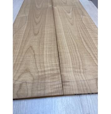 Клён Волнистый Печёный 180гр заготовка на топ Тангент АА Волна А 7х163х547 мм - 2 шт.(книжкой)-2