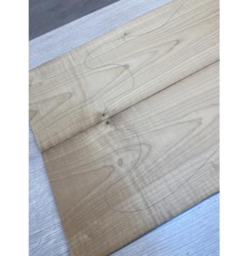 Клён Волнистый Печёный 180гр заготовка на топ Тангент АА Волна А 7х163х547 мм - 2 шт.(книжкой)-6