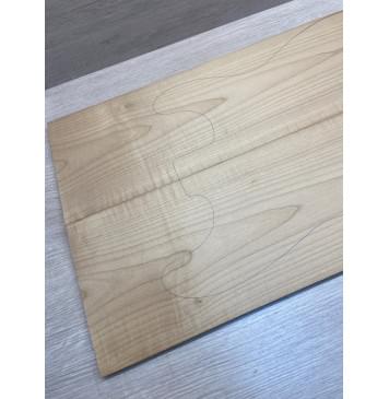 Клён Волнистый Печёный 180гр заготовка на топ Тангент АА Волна А 7х163х548 мм - 2 шт.(книжкой)-4