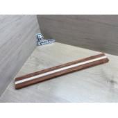 Бубинго/Клён Белый заготовка для переклеенного грифа безголовой гитары Радиал АА 22х(22-13-22)х570 мм (из 3х частей)