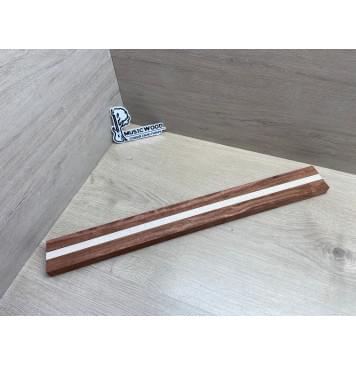 Бубинго/Клён Белый заготовка для переклеенного грифа безголовой гитары Радиал АА 22х(22-13-22)х570 мм (из 3х частей)-0